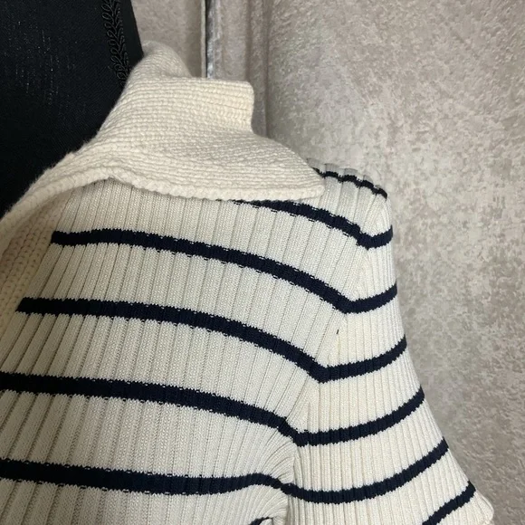 Moon River Black and White Cuffed Sleeve Sundress - Picture 8 of 16